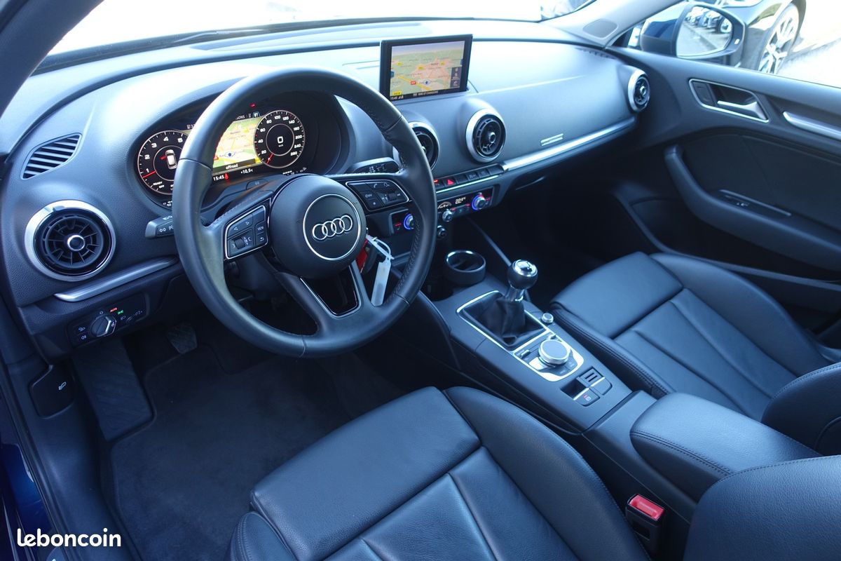 A3 Sportback 35 Tfsi 150ch Virtual cockpit/Cuir sport chauffant/Gps Europe/Carplay/Régulateur/Attelage/1*Main/Garantie 12 mois (image 10)