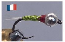 Nymphe de Peche Phesant Tail Tête Rouge, Vente Mouches Artificielles Nymphes - La Boite à Mouche