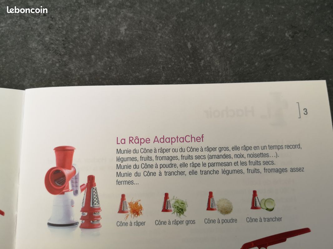 Râpe Adaptachef Tupperware Neuve, jamais servie (image 3)