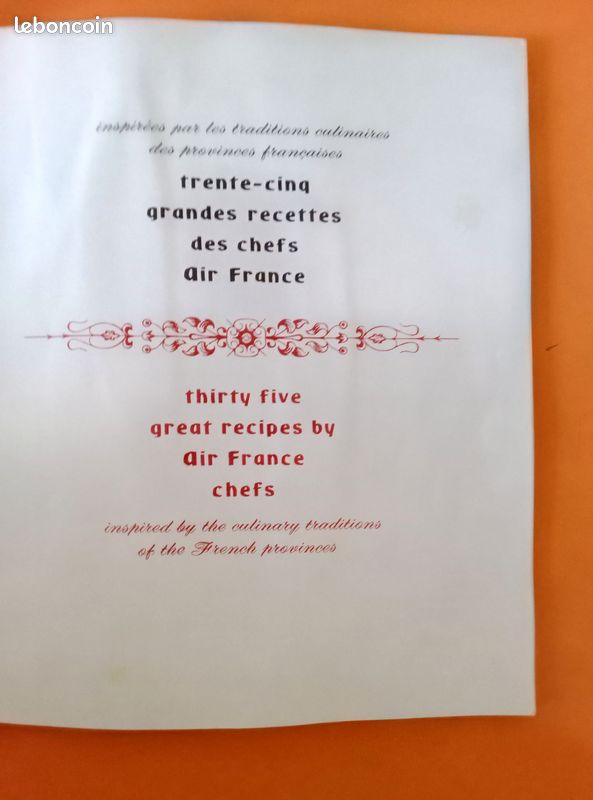 Recettes culinaires Air France (image 2)