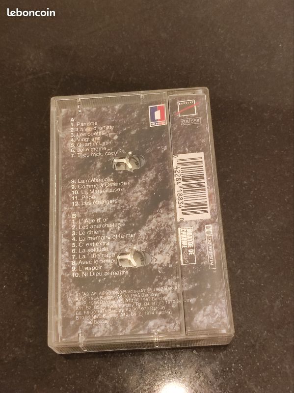 Cassette audio Léo Ferré Avec le temps (image 2)