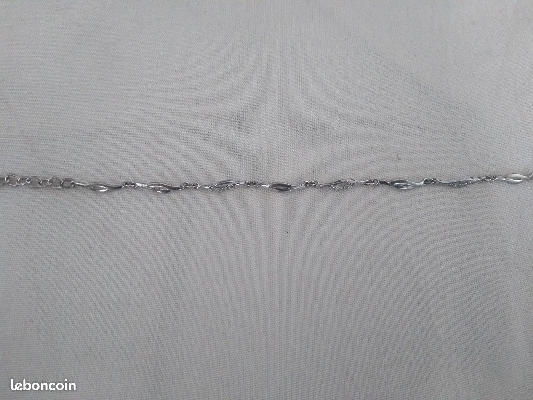 Bracelet argent et zirconium (image 3)