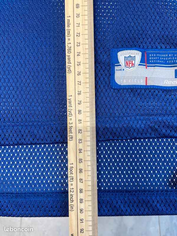 Reebok Maillot NFL Blue New York Giants #88 Jersey Mens 2XL (image 15)