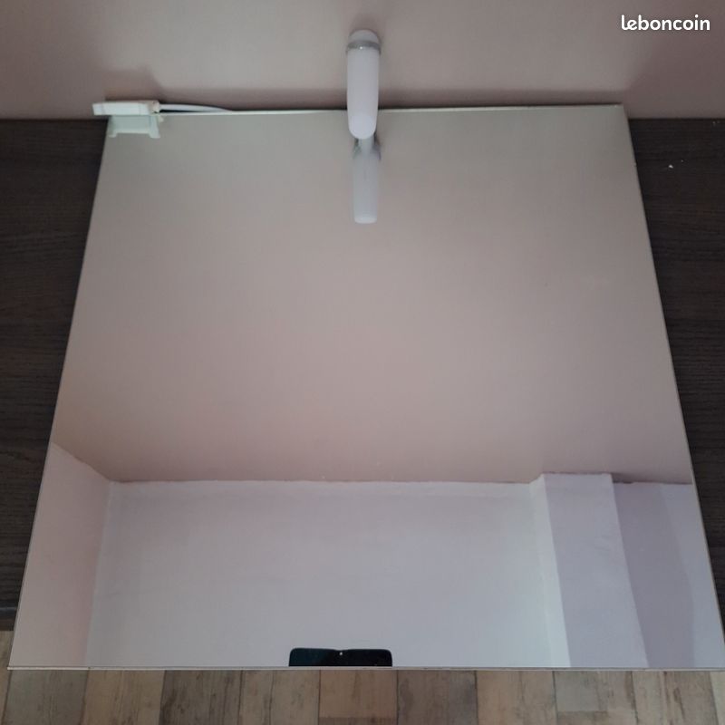 Miroir salle bain avec lampe (image 1)