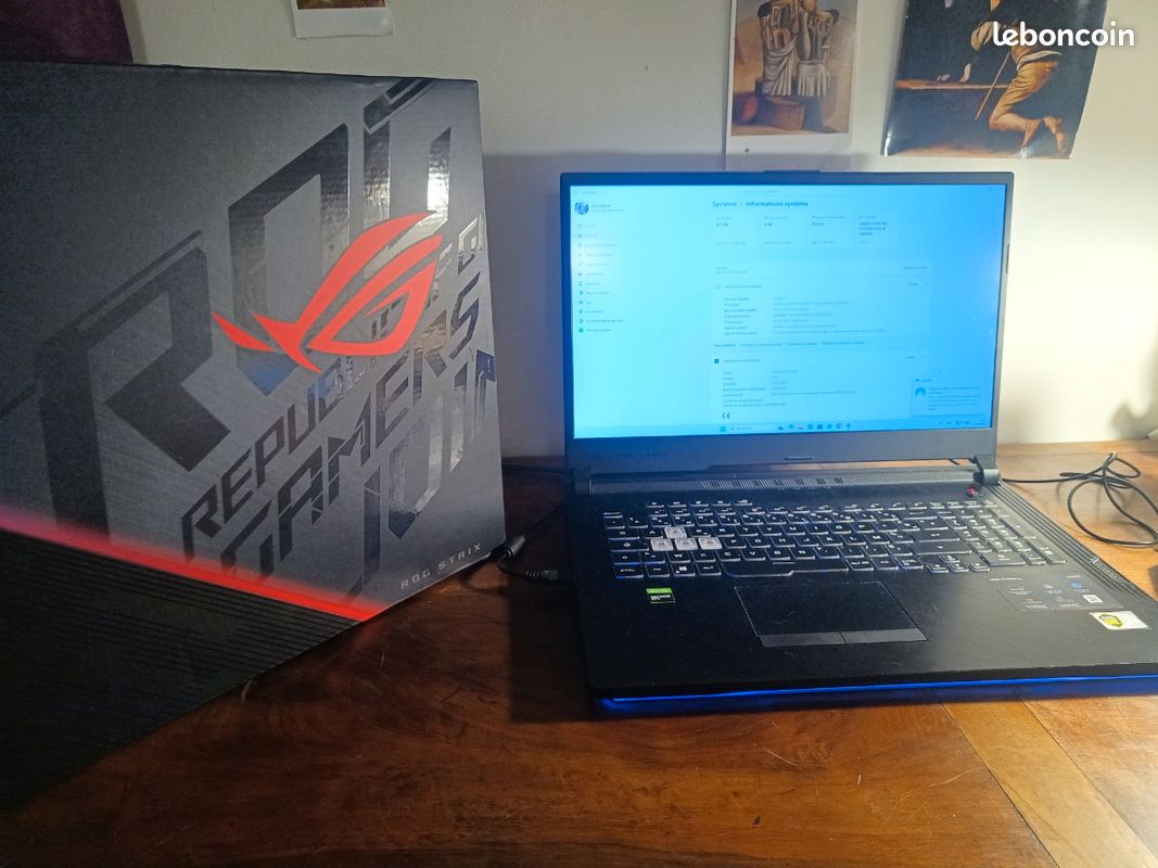 PC Portable ASUS ROG Strix G17 (G712LW-EV063T) – Occasion, Processeur Intel