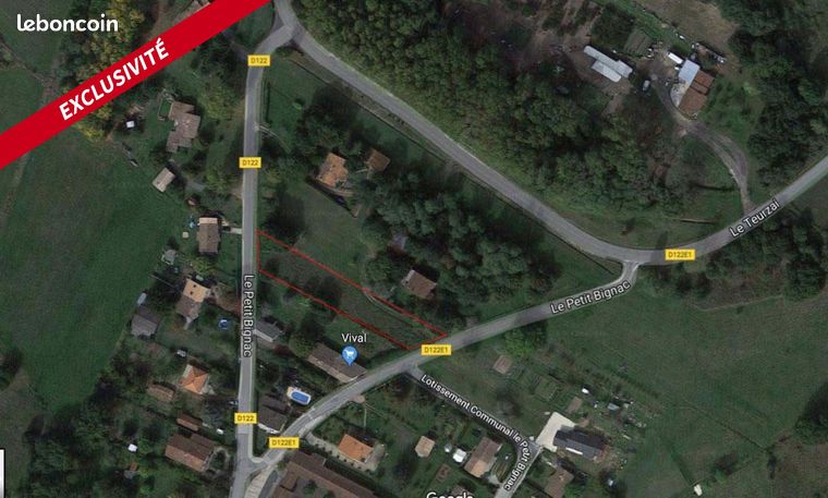 Terrain 1675 m² CHAMADELLE
