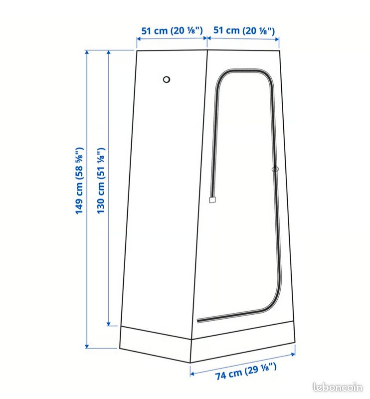 Armoire- penderie pliable (image 5)