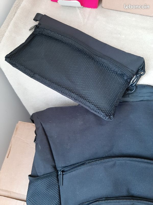 Sac De Fauteuil Roulant BlesMaller – Dos De Chaise, 13 Compartiments, Noir, Adulte