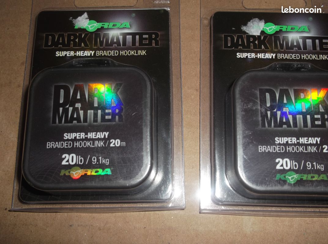 Bobine Tresse Korda Dark Matter Super Heavy 20lb – Pêche Carpe, Rivière