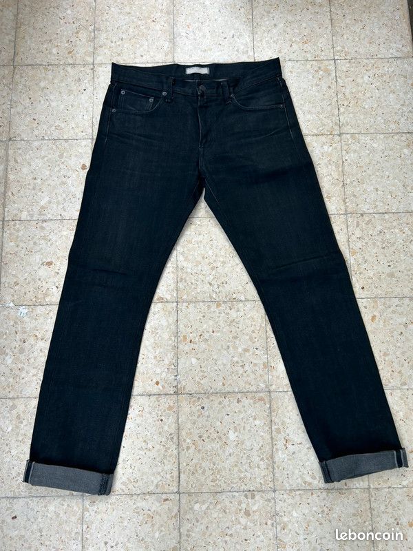 Uniqlo Selvedge Jeans Jean Noir Uniqlo Jean Uniqlo Noir 29x32