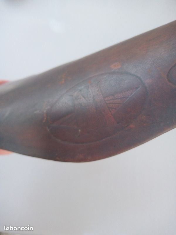Rare selle en cuir de velo cyclo bma moto ancienne motobecane pryma (image 2)