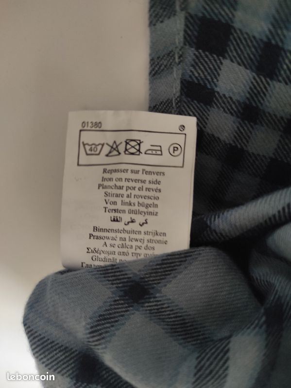 Chemise homme à manches longues Bonobos taille L coupe mince à carreaux