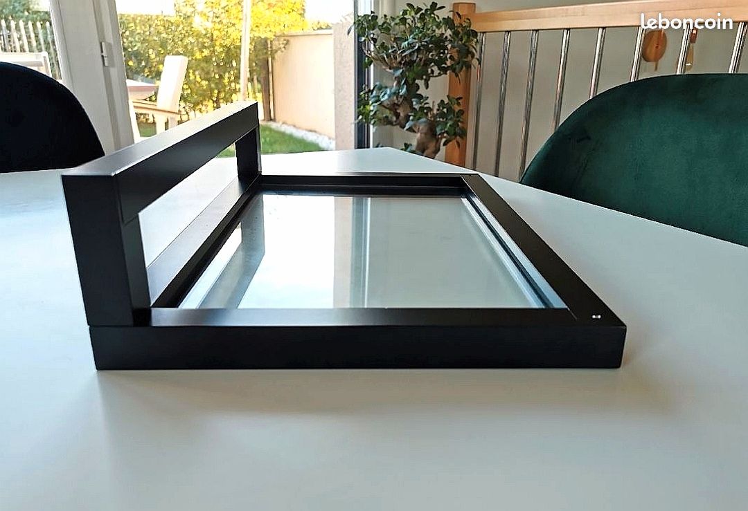 Étagère acier noir et verre marque ODF PARIS (image 3)