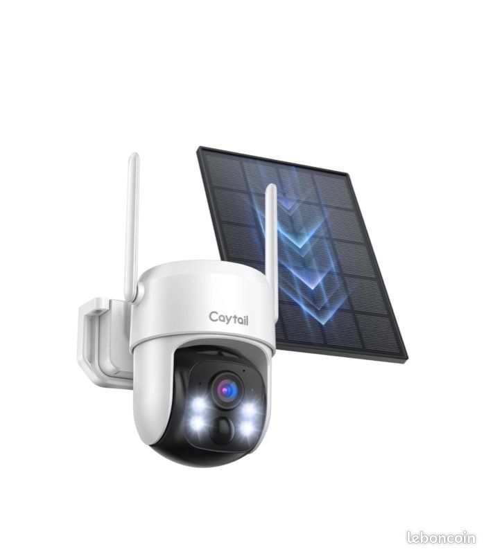 2K Caméra Surveillance WiFi Exterieure Sans Fil Solaire Avec