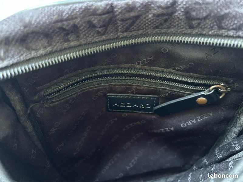 Sac De Voyage Bandoulière Azzaro - Homme - Neuf Avec Défaut Mineur