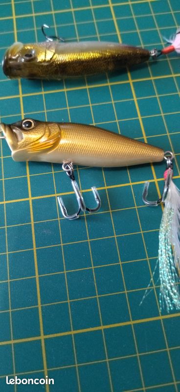 Megabass POP-X Lot de 2 leurres de pêche monoblocs Pagani rares