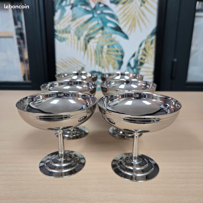 6 coupes à glaces LÉtang et Rémy - Arts de la table