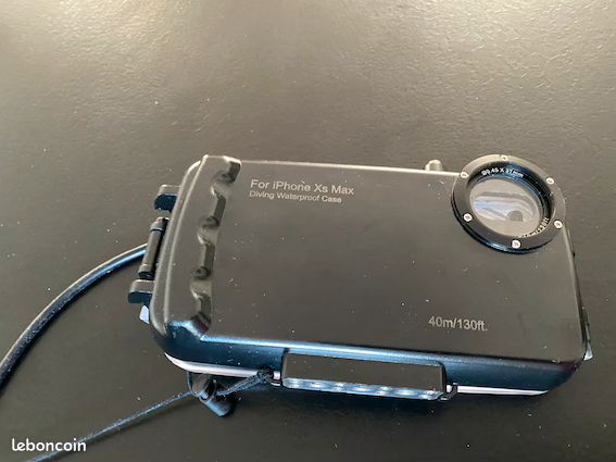 Caisson étanche transparent pour prises de vues sous-marines - étanche jusqu'à 40 mètres - iphone x (image 1)