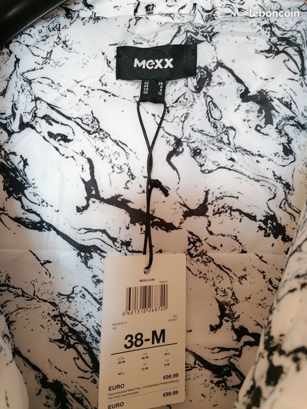 Doudoune Mexx T. 38, neuve, plume+duvet (image 2)
