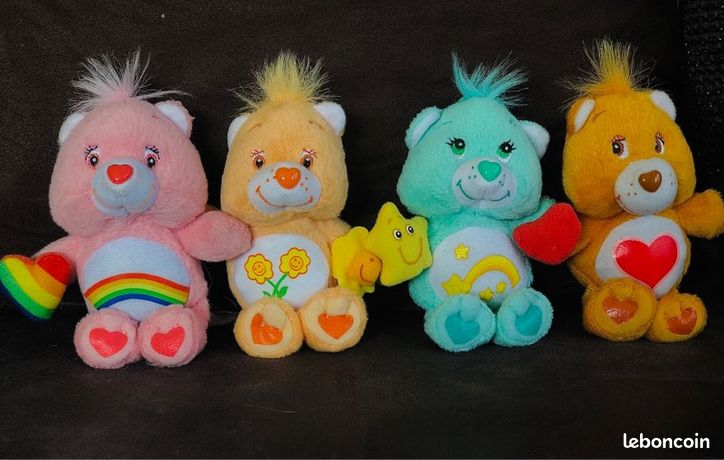 Lot De 2 Stylos Vintage Bisounours (Care Bears) - Rust Craft - Grosbisou
