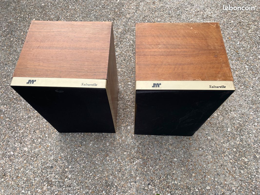 Paire d'enceinte baffle haut-parleur hifi vintage JMR Jean Marie Reynaud Saltarelle Série 2 (image 1)