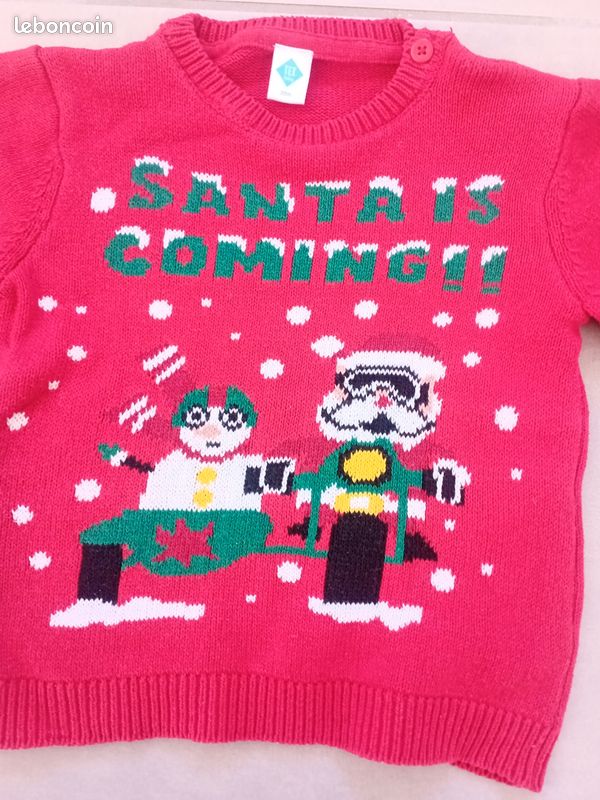 Pull de Noël garçon 3 ans 36 mois Tex (image 6)