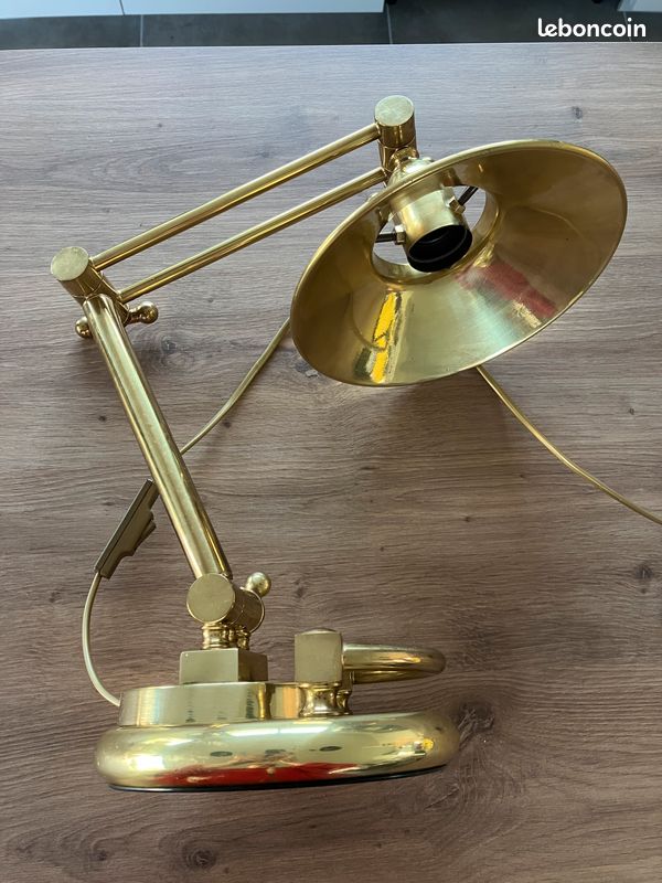 Lampe de bureau vintage en laiton : éclairage de bureau de style impérial - France