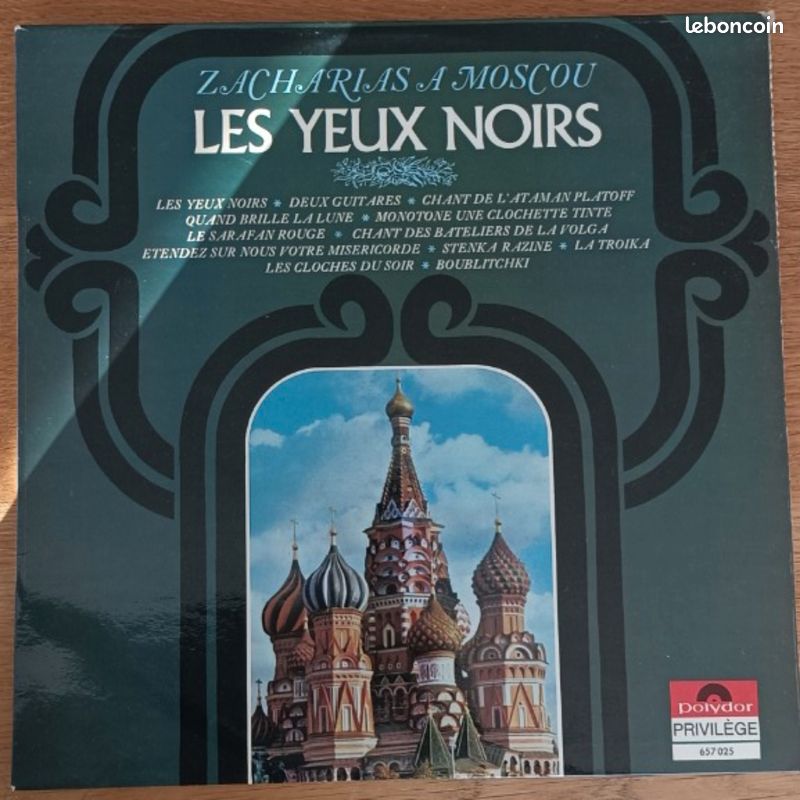 Les yeux noirs, Zacharias à Moscou- vinyle 33 tours (image 1)