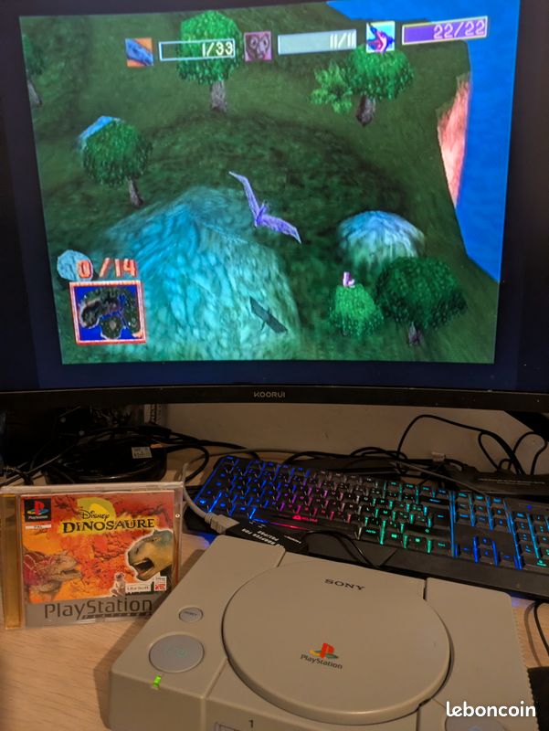 Jeu PS1 : Dinausaure (Ubisoft) - Version PAL Française, Loose, état Correct, Livraison Gratuite