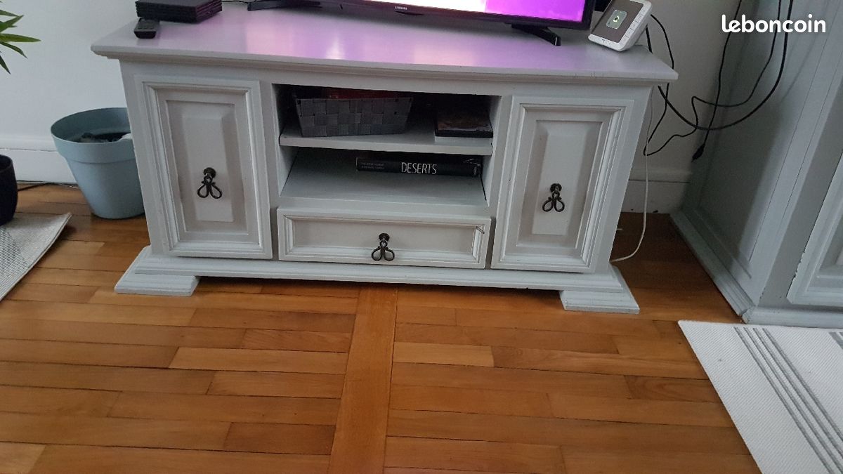 Meuble tv gris (image 3)