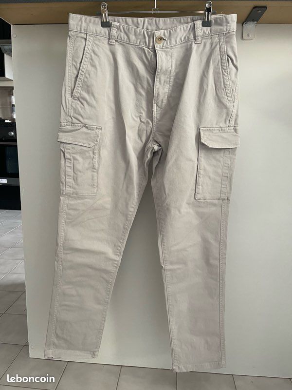 Zara Pantalon Jean Cargo Homme Zara ZARA NEW MAN RELAXED FIT CARGO