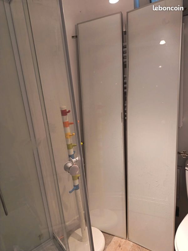 2 Portes vitrée blanc ikea pour Billy Högbo 40 ×192 (image 2)