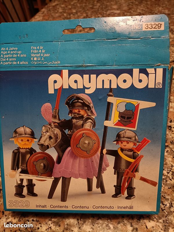 Playmobil Vintage Gray and Blue Man 3324 3232 3401 3539 Playmobil Vintage Gray and Blue Man 3324 3232 3401 3539