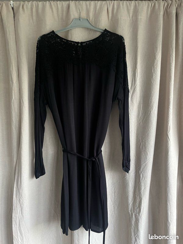 Robe Pull D'hiver Promod - Taille 38/40 Marron - Occasion En Très Bon état - Style Confort
