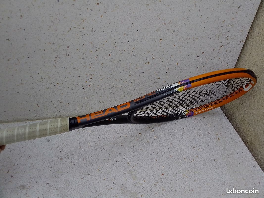Raquette Tennis Head (avec 7 balles) + Raquette Badminton Babolar (avec 9 volants) + Sac Rangement (image 1)
