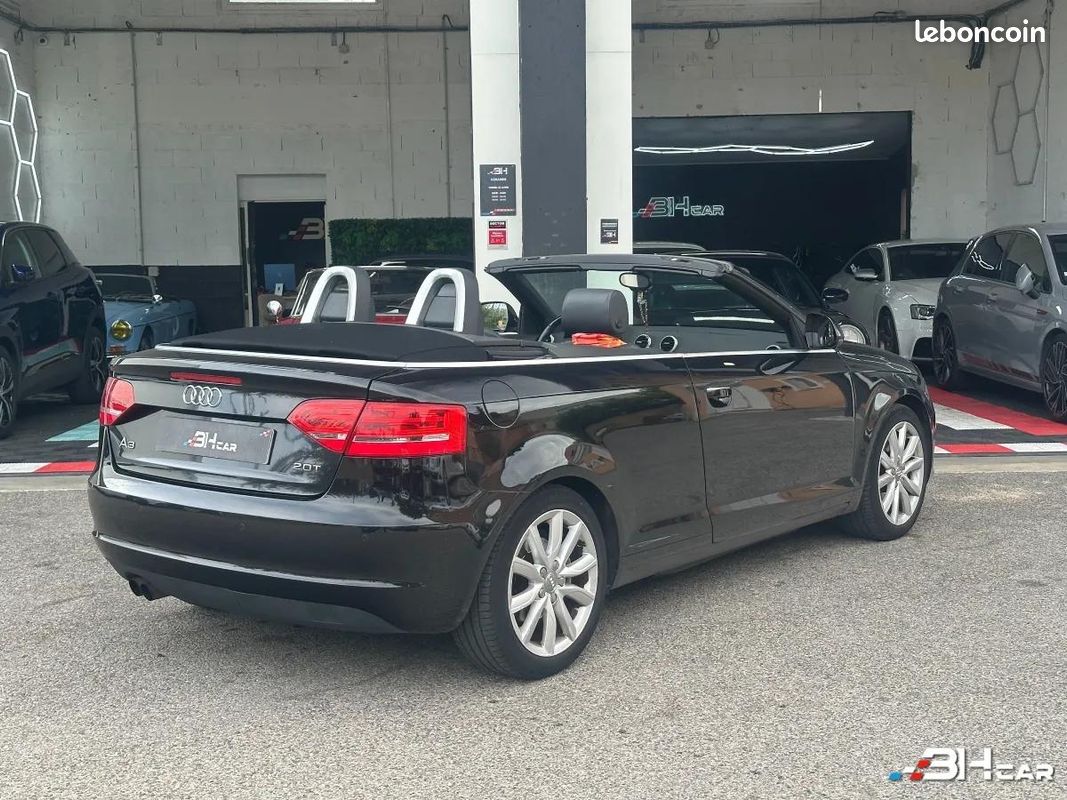 Audi A3 CABRIOLET / 2.0L TFSI 200cv / AMBITION LUXE / S-TRONIC BVA / DISTRI A JOUR / SUIVI INTEGRAL (image 6)