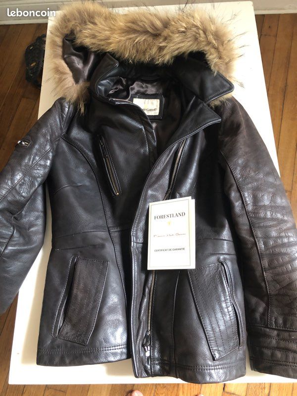 Parka Veste Cuir Forestland Autre Marque NEUF MANTEAU FORESTLAND