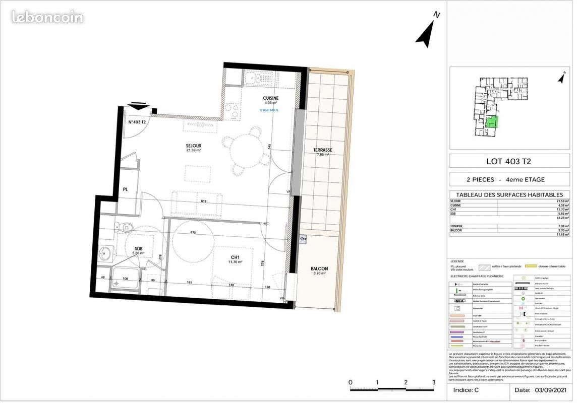 Appartement 2 pièces 43 m² - Poitiers 86000 (image principale 1)