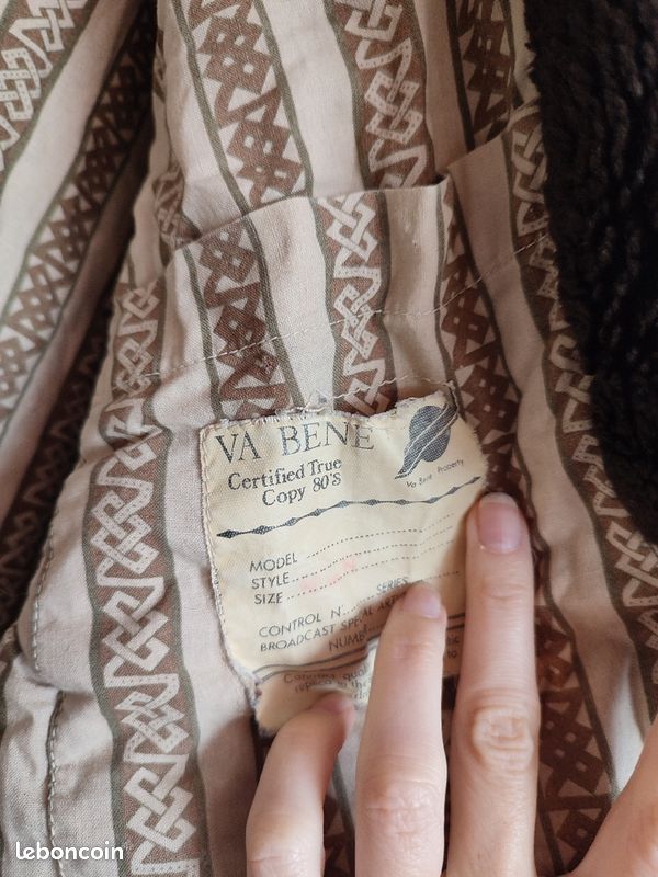 Veste homme vintage M Va Bene 100% coton (image 6)