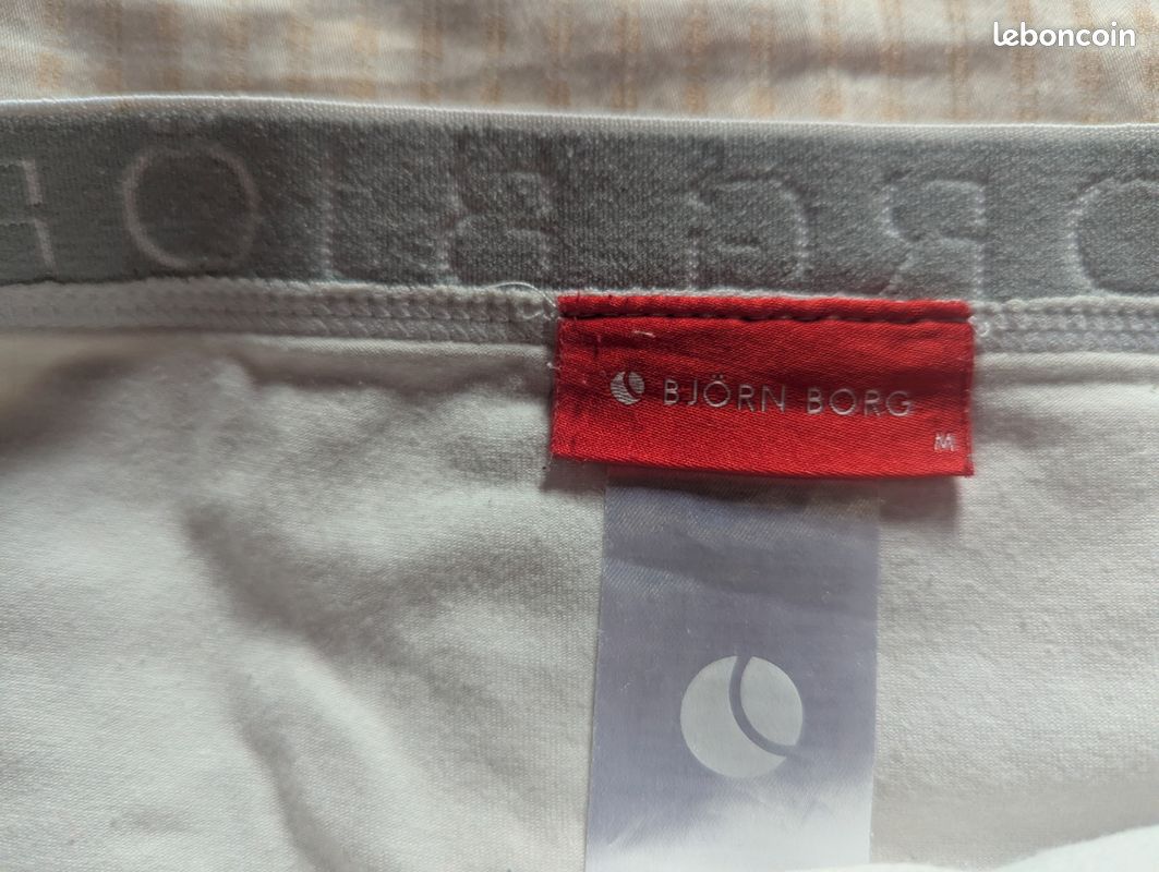 Boxer Bjorn Borg blanc taille M en bon état (image 3)