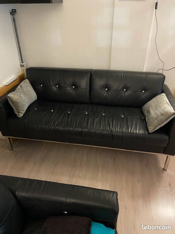 2 canapé en cuir en excellent état (image 1)