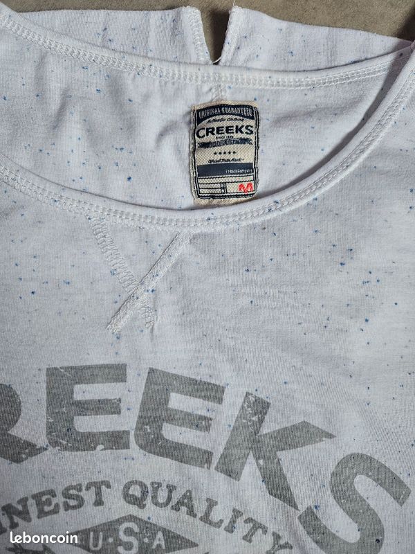 T-shirt blanc Creeks (image 5)
