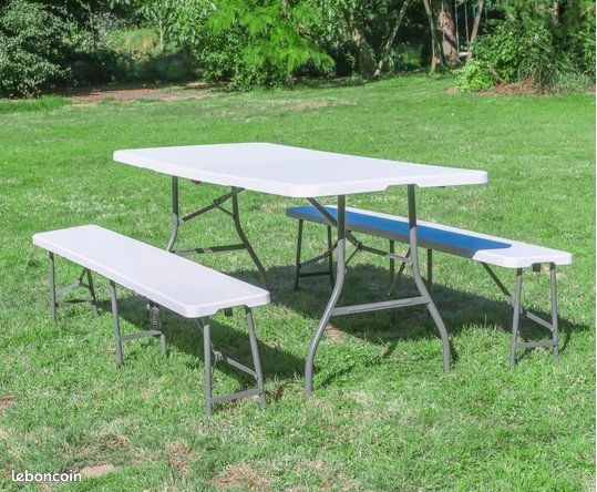 Loue Tables et bancs pour réception (image 1)