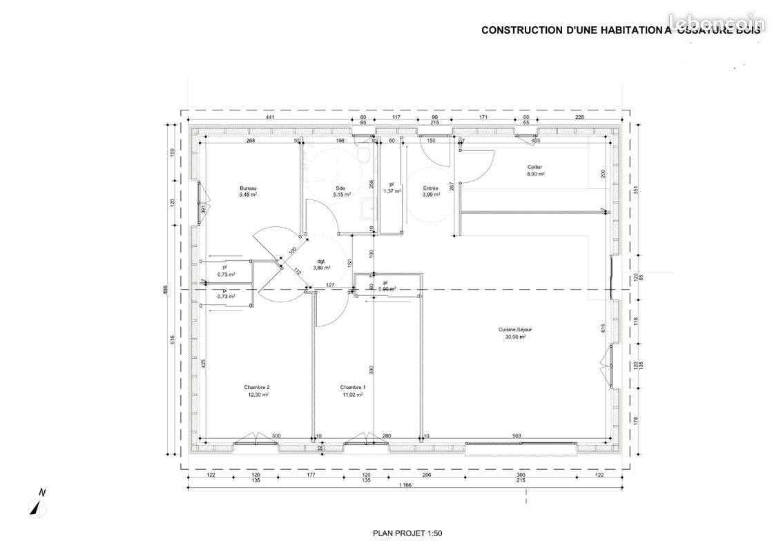 Maison 4 pièces 90 m² · à Marsac-sur-l'Isle · 90 m² · 1 280 €/mois
