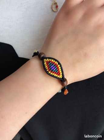 Bracelet Evil eye en macramé mauvais œil bracelet bracelet