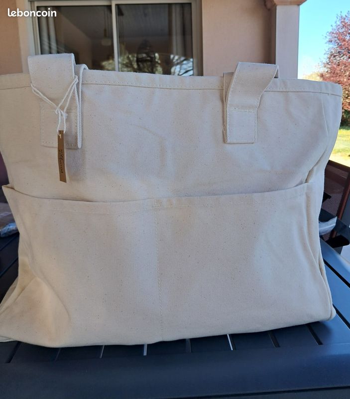 Grand sac coton toile epaisse (image 1)