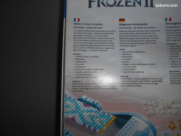 Kit Créatif Reine Des Neiges - Métier à Tisser Pour Bracelets Avec Perles Et Charms Anna & Elsa, Activité DIY Dès 5 Ans