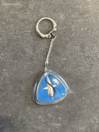 Porte-clés Aérospatiale Hélicoptères – Vintage Années 1990 – Métal Argenté