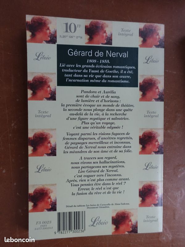 Lot Gérard de Nerval - 2 titres: Les filles du feu & Aurélia + Pandora (image 3)