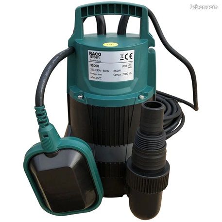 Pompe vide cave plastique 250W eau claire (image 1)